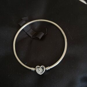 Pandora silver bangle in good condition